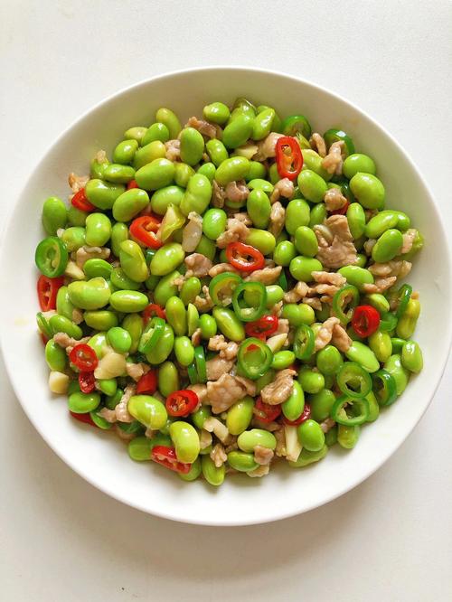毛豆炒肉-毛豆炒肉的做法