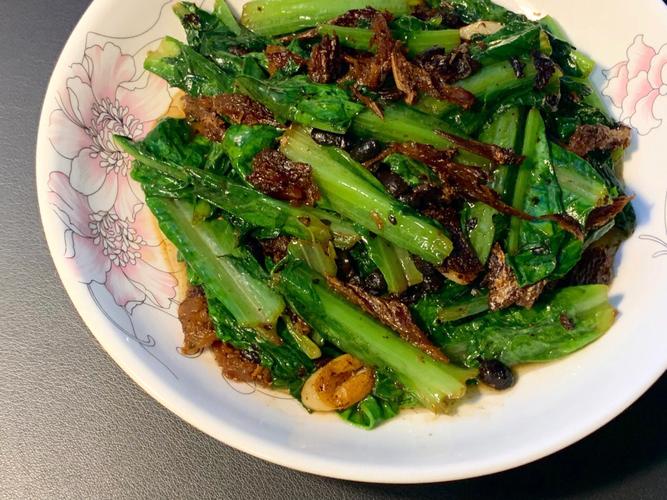 豆豉油麦菜-豆豉油麦菜的做法