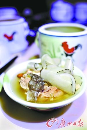 鳄鱼肉煲汤-
