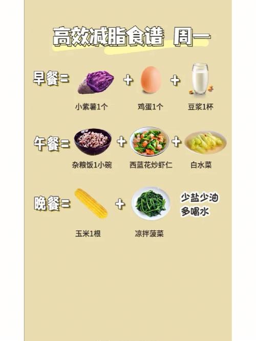 健康的减肥食谱-健康的减肥食谱30天图