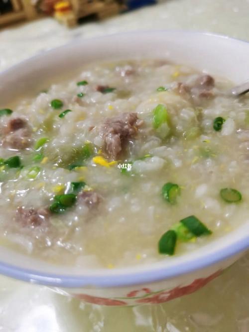 牛肉蛋花粥-牛肉蛋花粥图片
