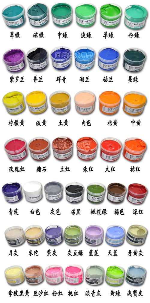 水粉-水粉颜料和丙烯颜料的区别