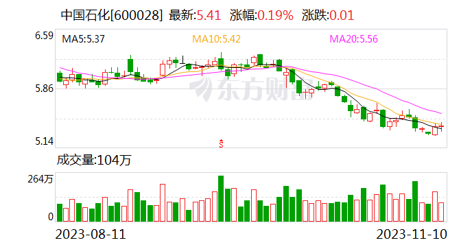 中国石化：控股股东拟10亿元-20亿元增持公司A股及H股股份